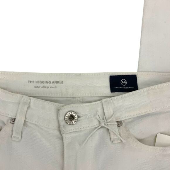 AG Adriano Goldschmied The Legging Skinny Jean White Size 24R NWOT $198 MSRP - Picture 4 of 6